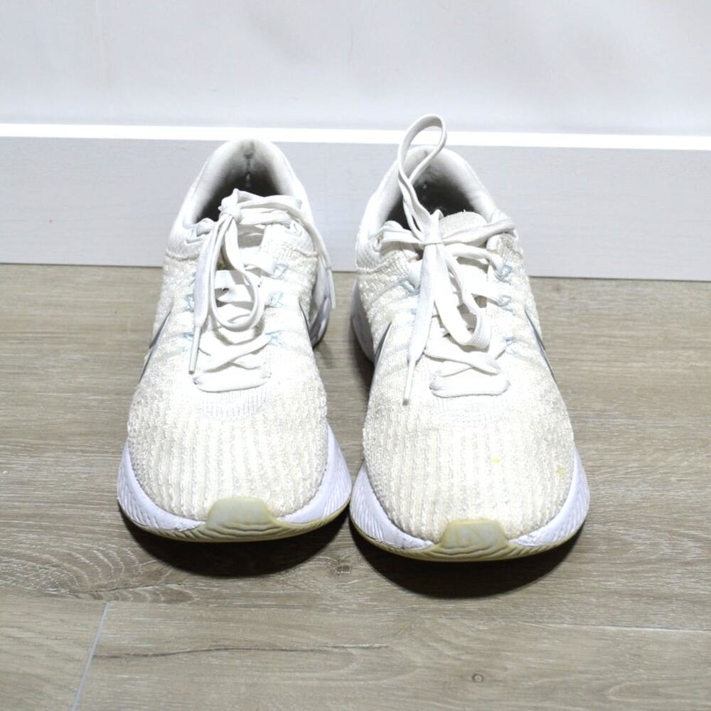 Nike React Infinity Flyknit 3 Run White & Silver … - image 2
